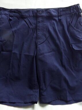 Duluth Trading  Navy Blue Nylon Cargo Shorts Size 20 VGC